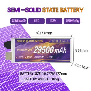 Semi Sollid State Battery Cell 29500mah 3.7v Fpv Lipo Battery Fpv Drone Battery 350wh 10c Drone Lithitm Battery